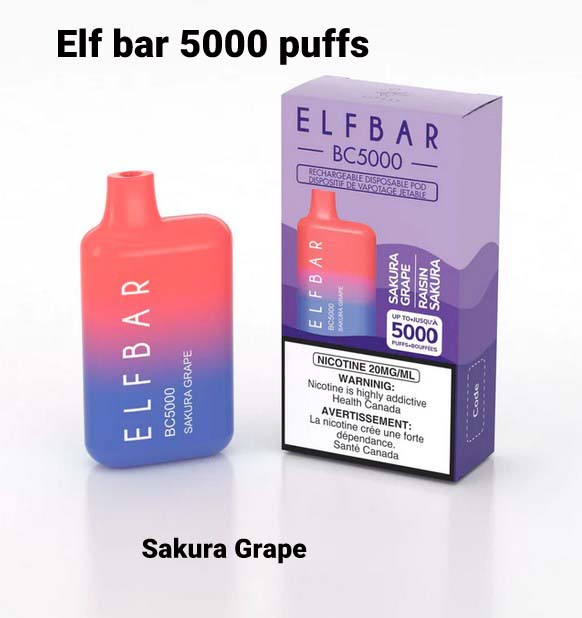 Elf Bar Sour Apple  5000 Puffs