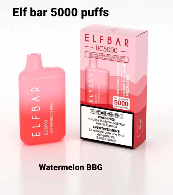 Elf Bar Watermelon BBG Strawberry 5000 Puffs
