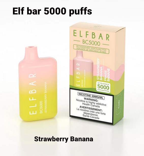 Elf Bar Strawberry Banana 5000 Puff
